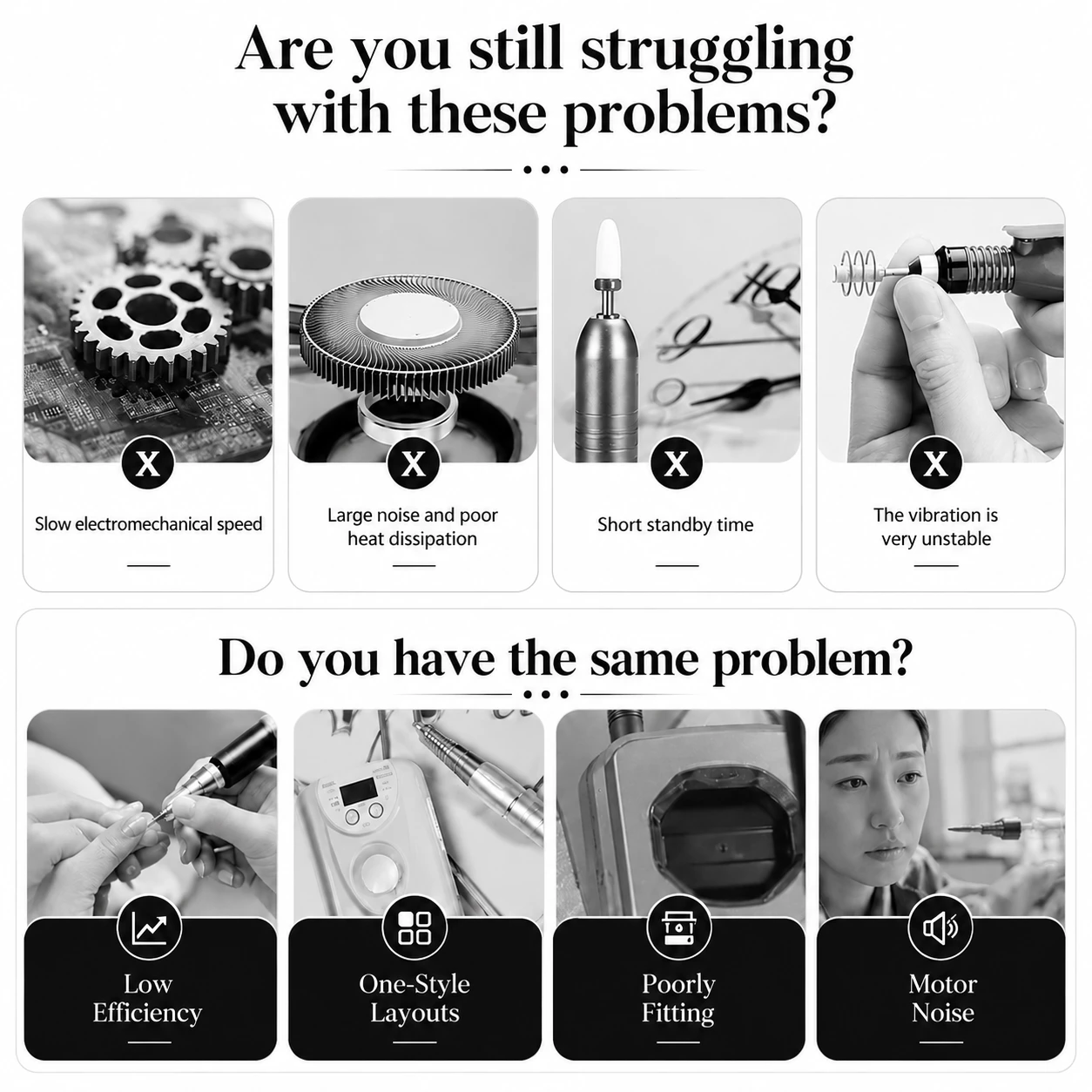 VC-305 Common nail drill problems and manicure challenges