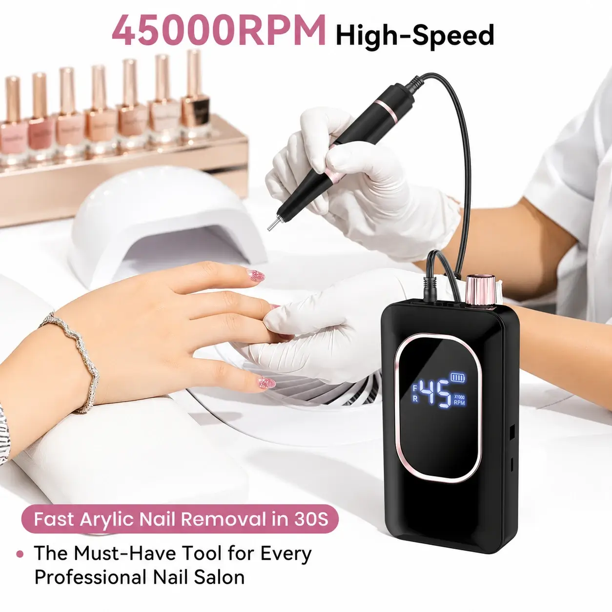 Vantrend Beauty VC-305 Rechargeable Nail Drill for Nail Technicians