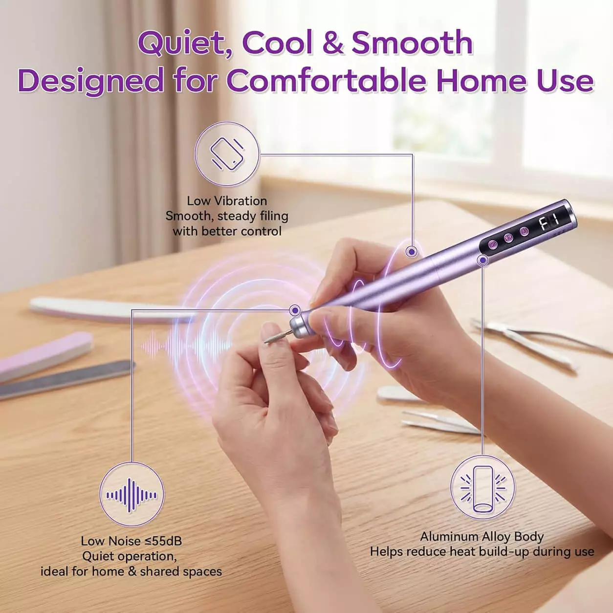 VC-23 Portable Nail Drill for Gel Polish Removal
