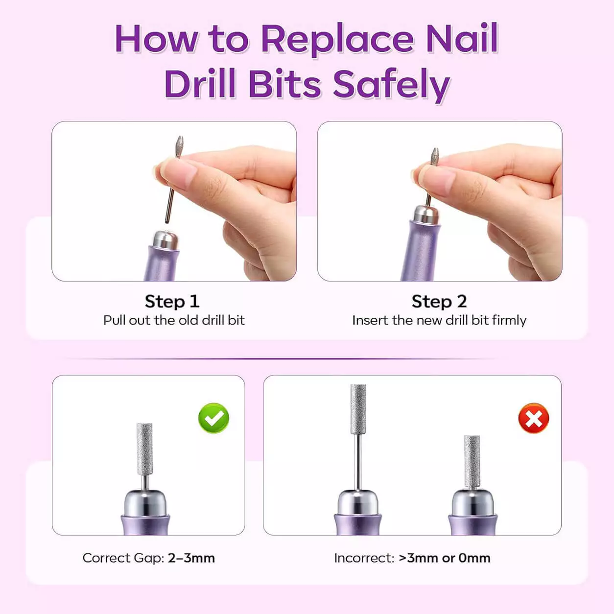VC-23 Electric Nail File for Nail Prep and Shaping