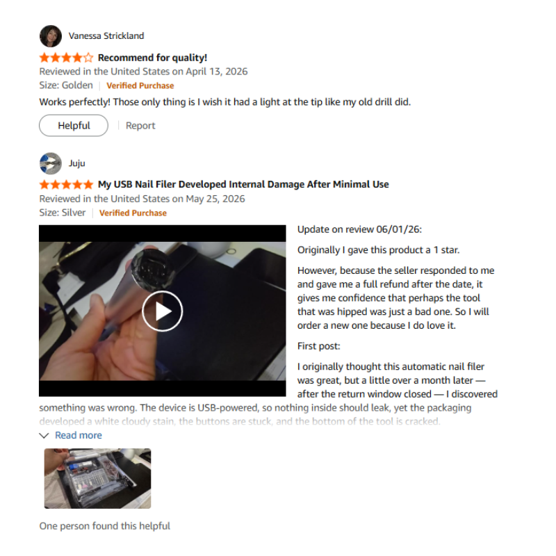 Vantrend Beauty VC-22A Electric Nail Drill Buyer Review