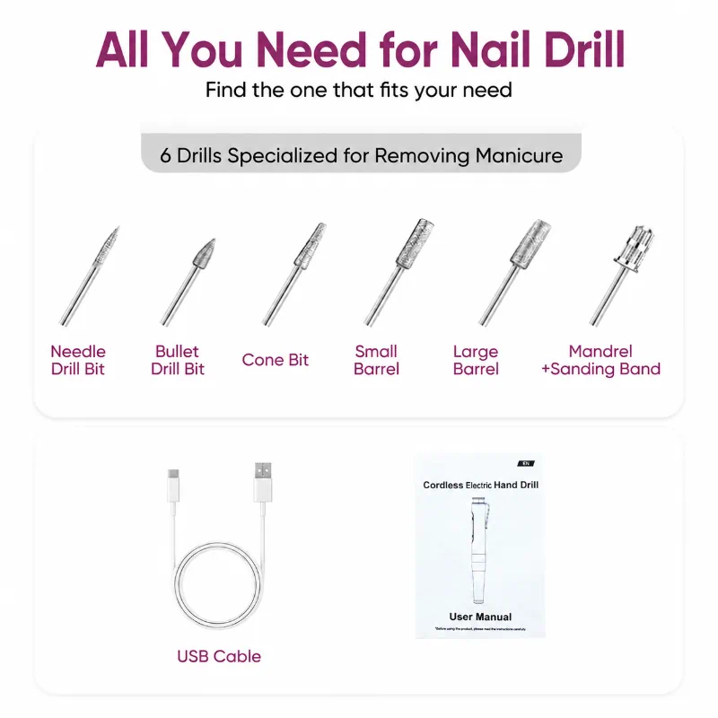 VC-18 Russian Manicure E File for Nail Technicians