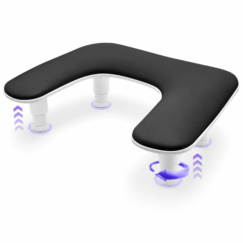 The VC-U2 Nail Arm Rest features adjustable height and comfortable support for professional nail work.