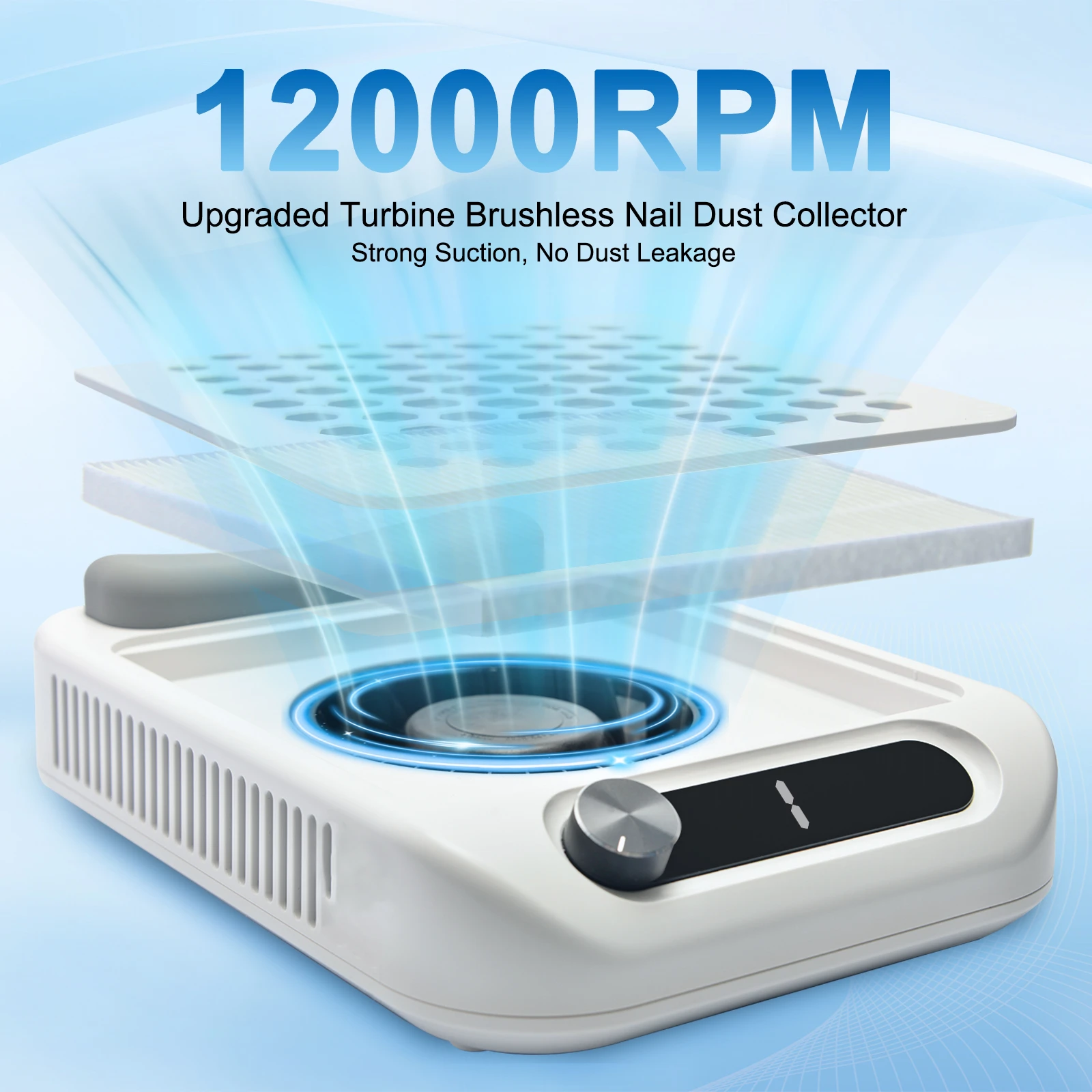 Professional Nail Dust Collector for Acrylic and Gel Nails