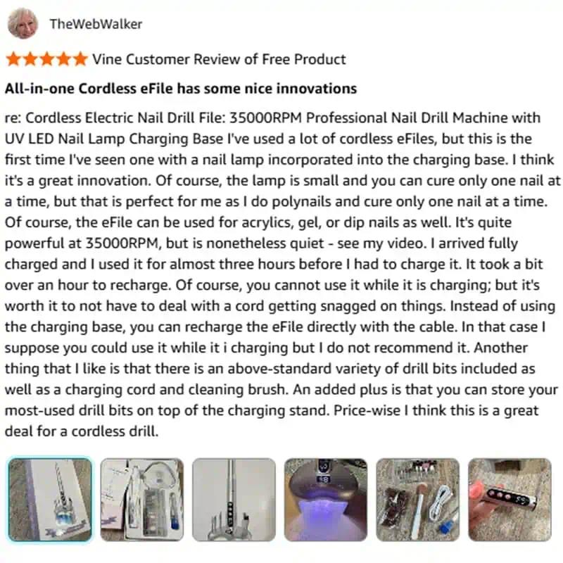 Vantrend Beauty VC-21D All-in-One Nail Drill Customer Review