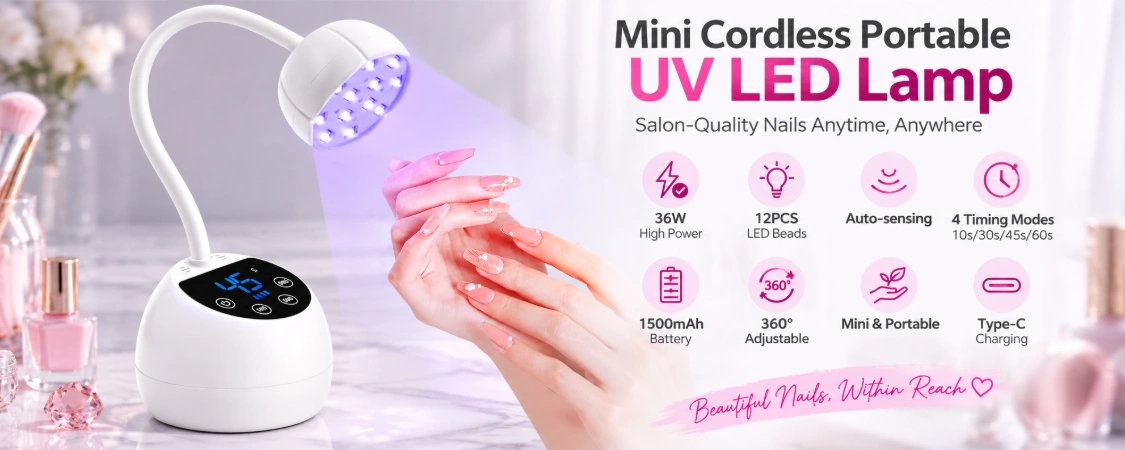 Mini Cordless Portable UV LED Lamp 