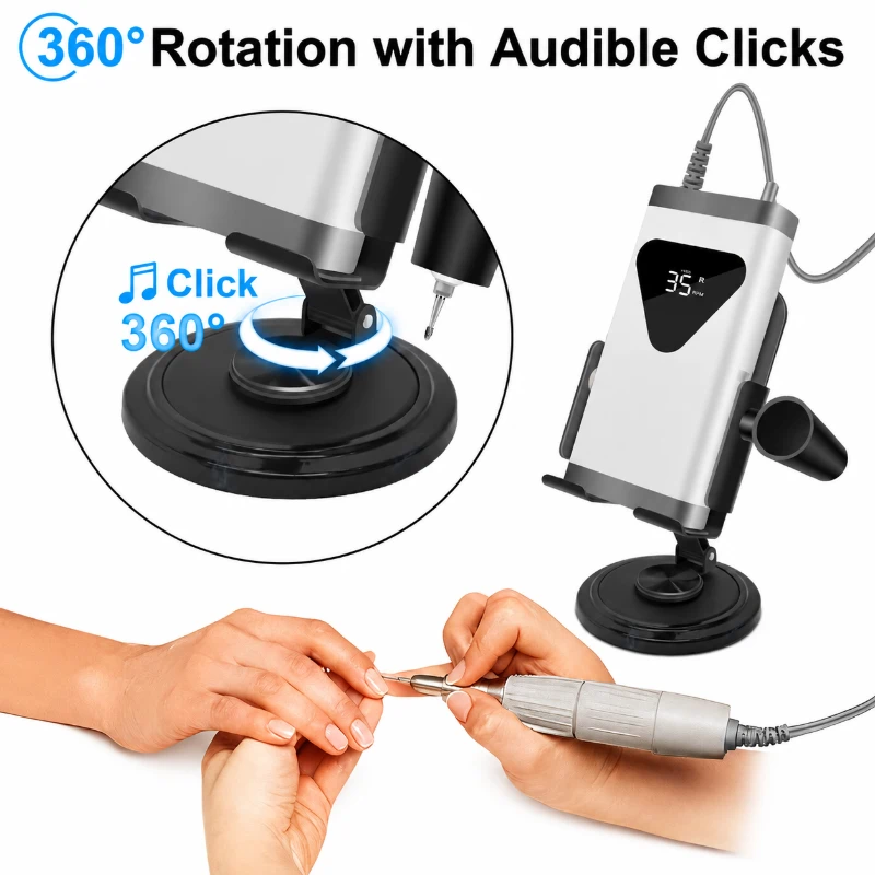 VC-H1 Nail Drill Handpiece Holder for Salon Table