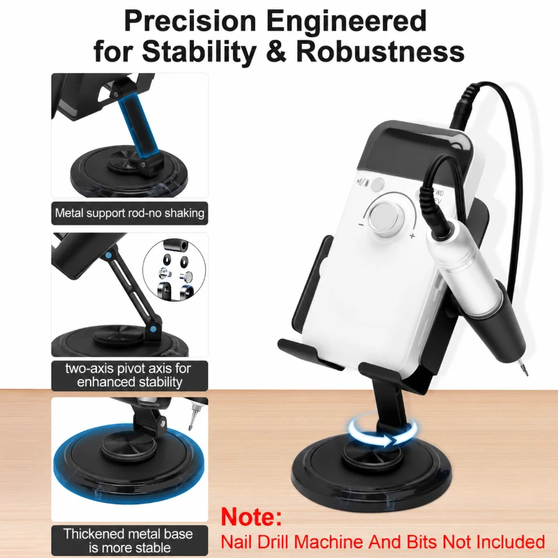 VC-H1 Foldable Nail Drill Stand for Nail Technicians